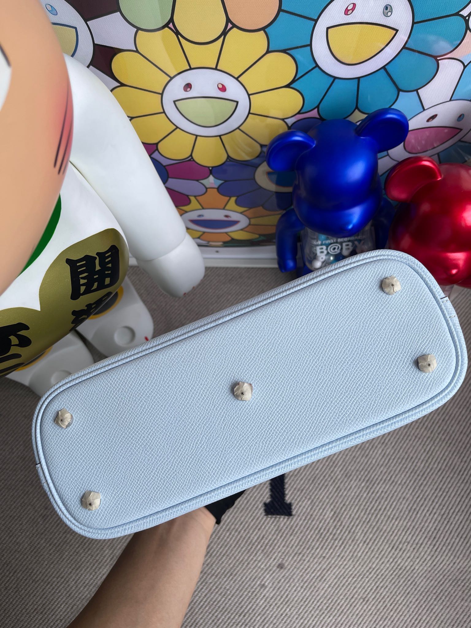 에르메스 볼리드25 포그블루 은장 앱송